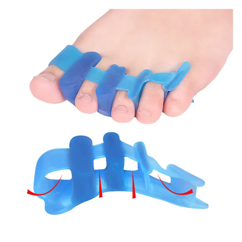 Toe Protector Silicone Gel Thumb Corrector Bunion Foot Toe Hallux Valgus Protector Separator Finger Straightener Adjuster Foot Care