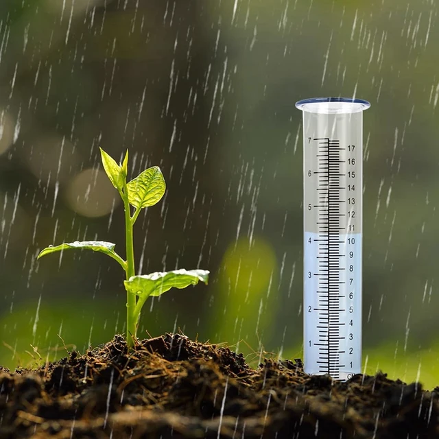 4 Tubi Di Vetro Per Pluviometro DOITOOL - Ricambio Per Giardino, 15cm E 18cm Con Scala