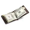 Mens Slim Wallet with Money Clip Genuine Leather Purse RFID Blocking Bifold Credit Card Holder Ultra-thin Male Cash Holder 3