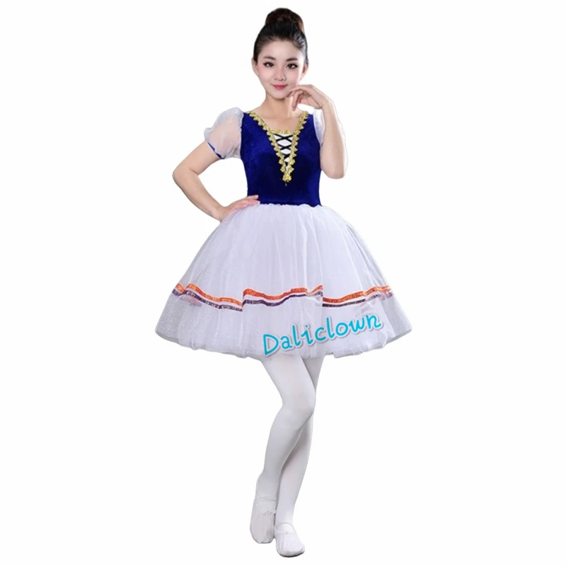 Giselle kostium baletowy dorosłe dziecko długie Tutu jezioro łabędzia sukienka baletowa dziewczyny kobiety dzieci balerina impreza taniec baletowa spódniczka Tutu sukienka