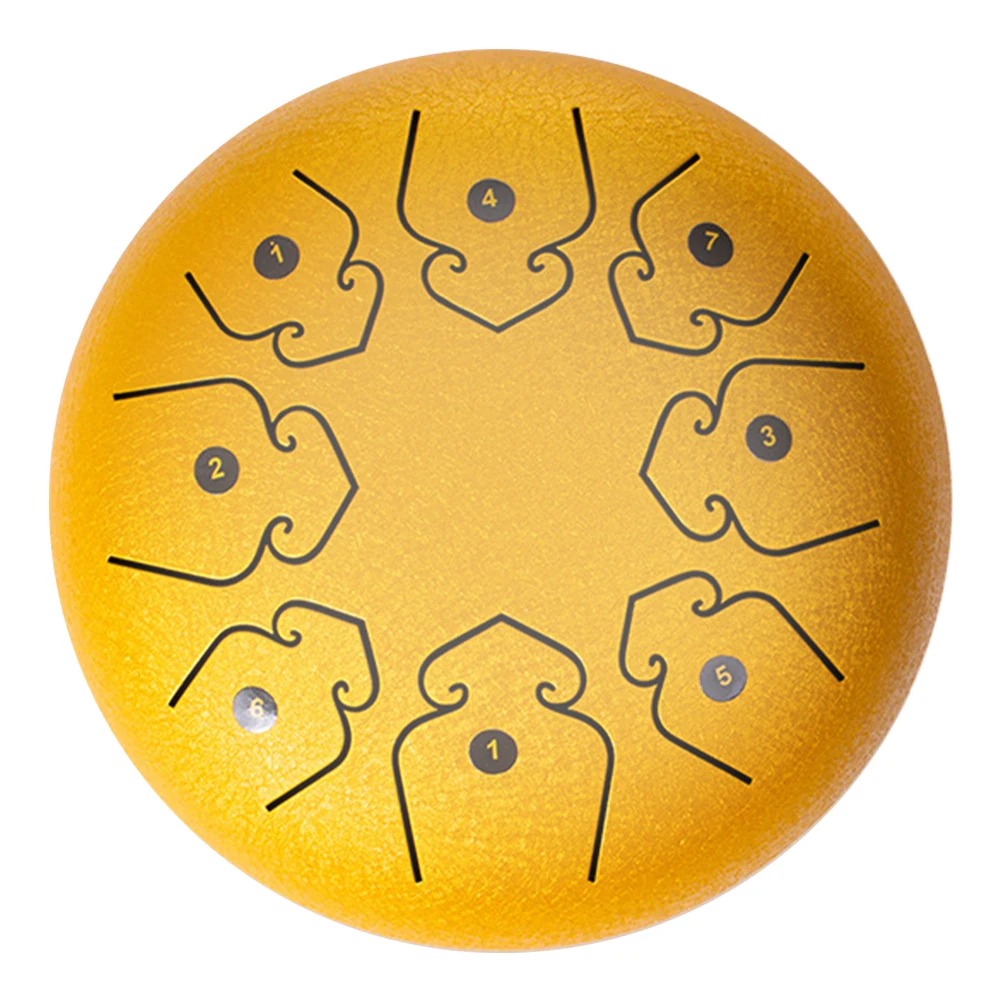 Rain Drum 3/4/6 Inch 6/8/9 Notes Waterproof Mini Chakra Drum Meditation Rain Chime Ideal for Yoga Meditation Prenatal Education