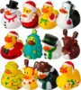 Christmas Rubber Duck Toy Santa Elk Snowman Christmas Duck Decor for Kid Xmas Winter Party Goodie Bag Stucking Filler Classroom 1