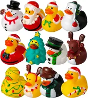 Christmas Rubber Duck Toy Santa Elk Snowman Christmas Duck Decor for Kid Xmas Winter Party Goodie Bag Stucking Filler Classroom 1