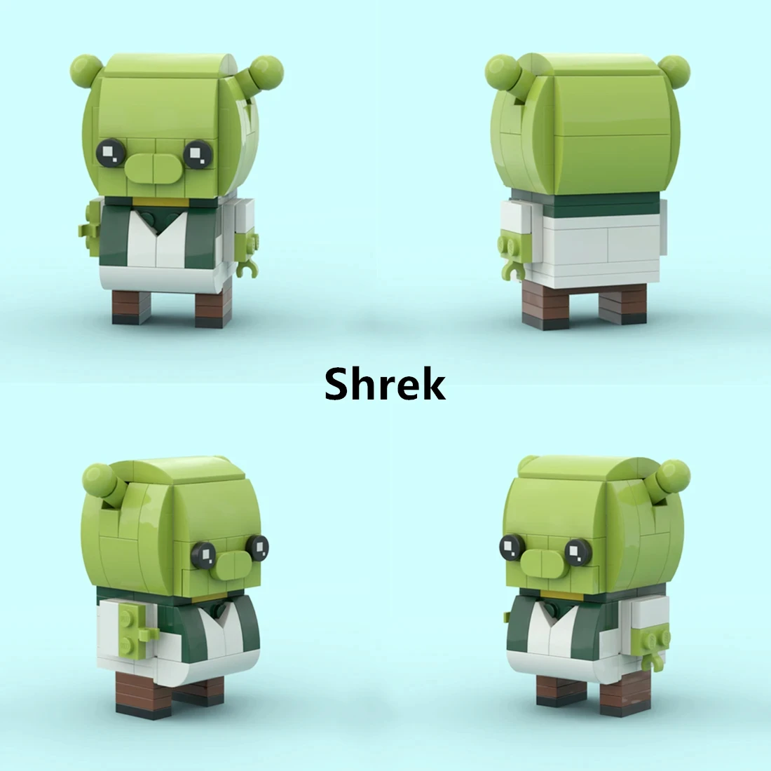 Llb moc Filmreihe Cartoon Action figur Shrek Esel Maus die Monster  Tischplatte Dekoration Bausteine Kinder Spielzeug Geschenk - AliExpress, image size:1100x1100