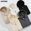Light Luxury Brand 100% Cotton Hoodie,Winter Warm Thick 600 Grams Heavy Weight Tops,Lambswool Fleece Men Women Zipper Sweatshirt 2