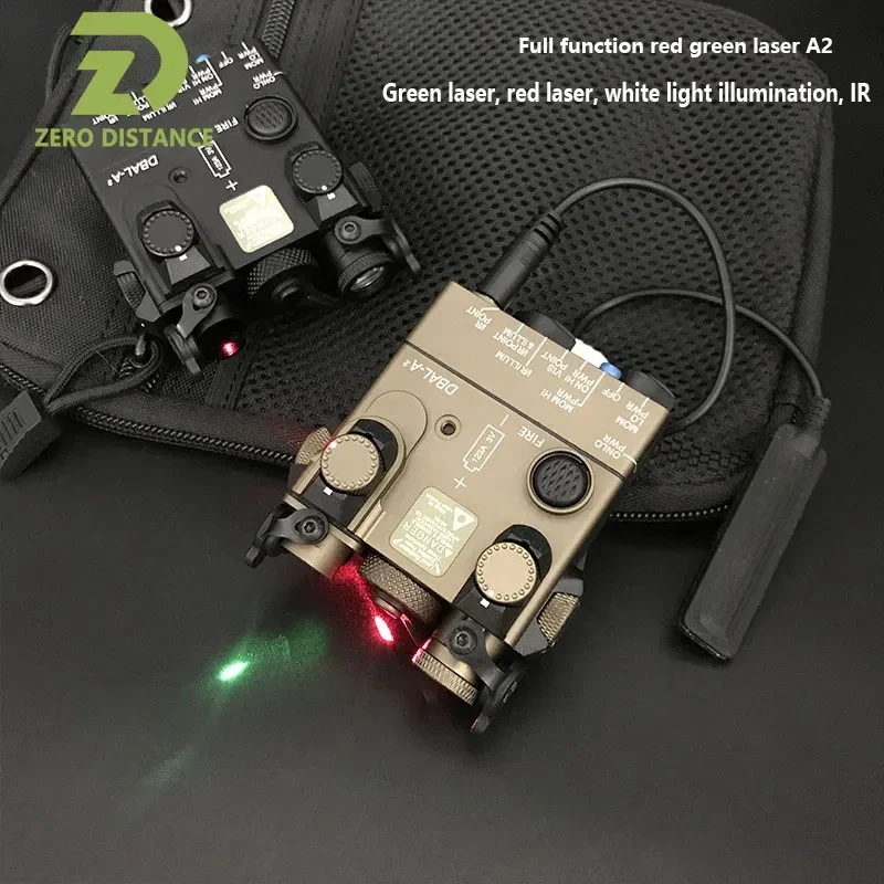 Sotac Metal DBAL A2 Tactical Laser Red Green Dot Indicator IR Laser LED White Light Multifunctional Laser Indicator Aiming laser sight