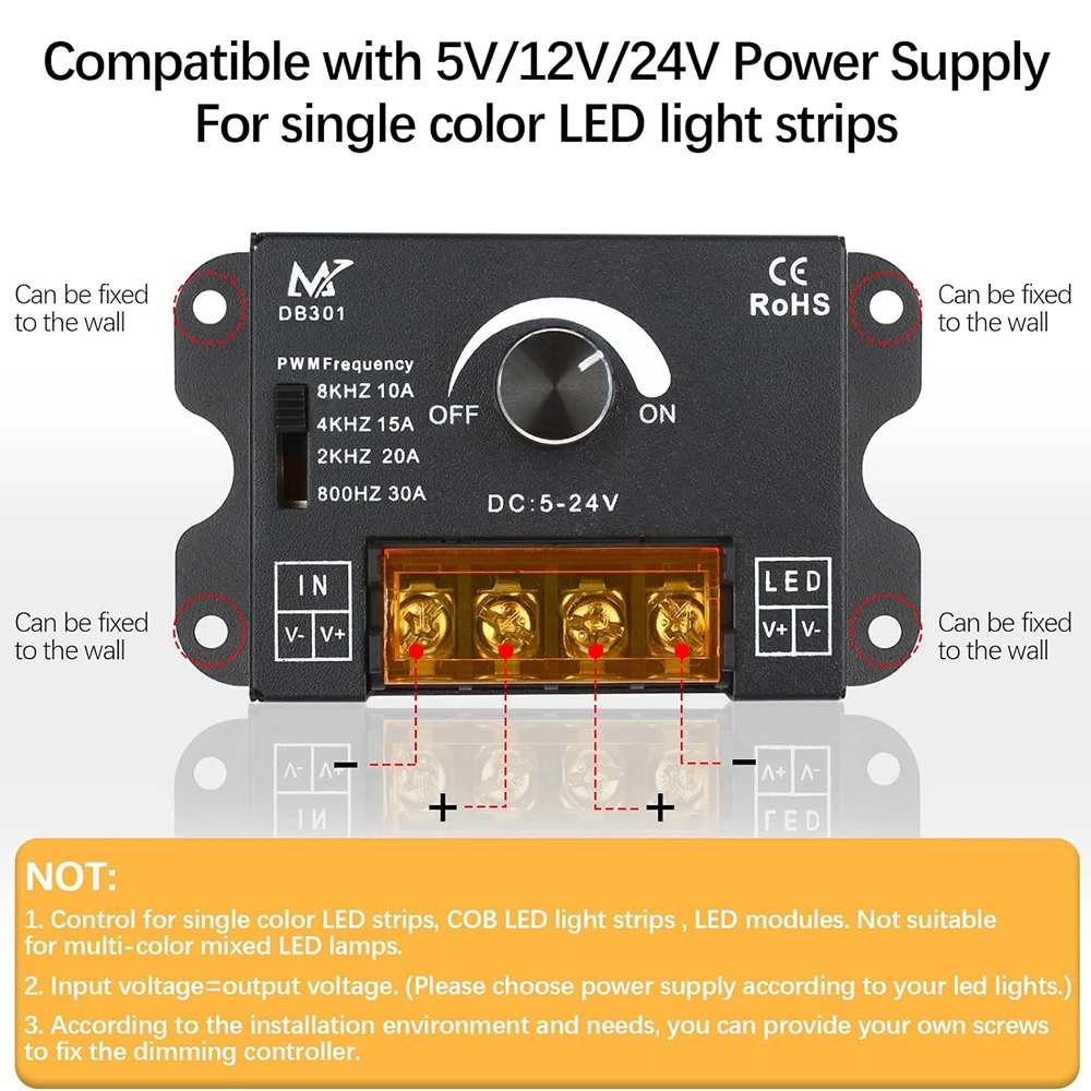 LED Dimmer Switch LED Dimmer Controller Smart Dimmer Switch