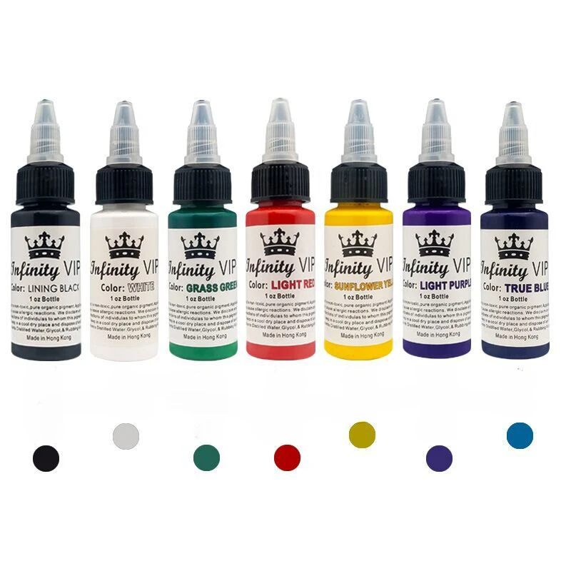 Tattoo Ink Body Painting Tattoo Ink Permanent Makeup Coloring Pigment Eyebrows Eyeliner Tattoo Paint Body Eternal 30Ml