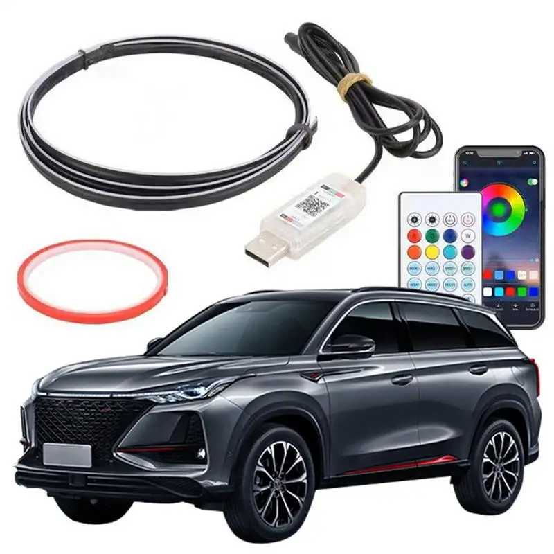 

Car Underglow Interior Car Light Strip With RGB Light Car Interior LED Strip Light With Concealed Design Car LED Strip Gift For