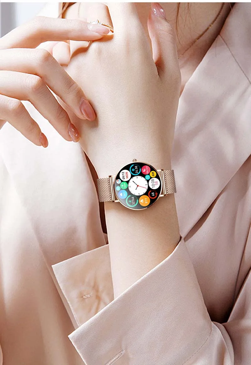 Montre Connectée Homme Pour Ios Android, Bluetooth Dail-Réponse Appels, Ip68 Étanche, 1,43
