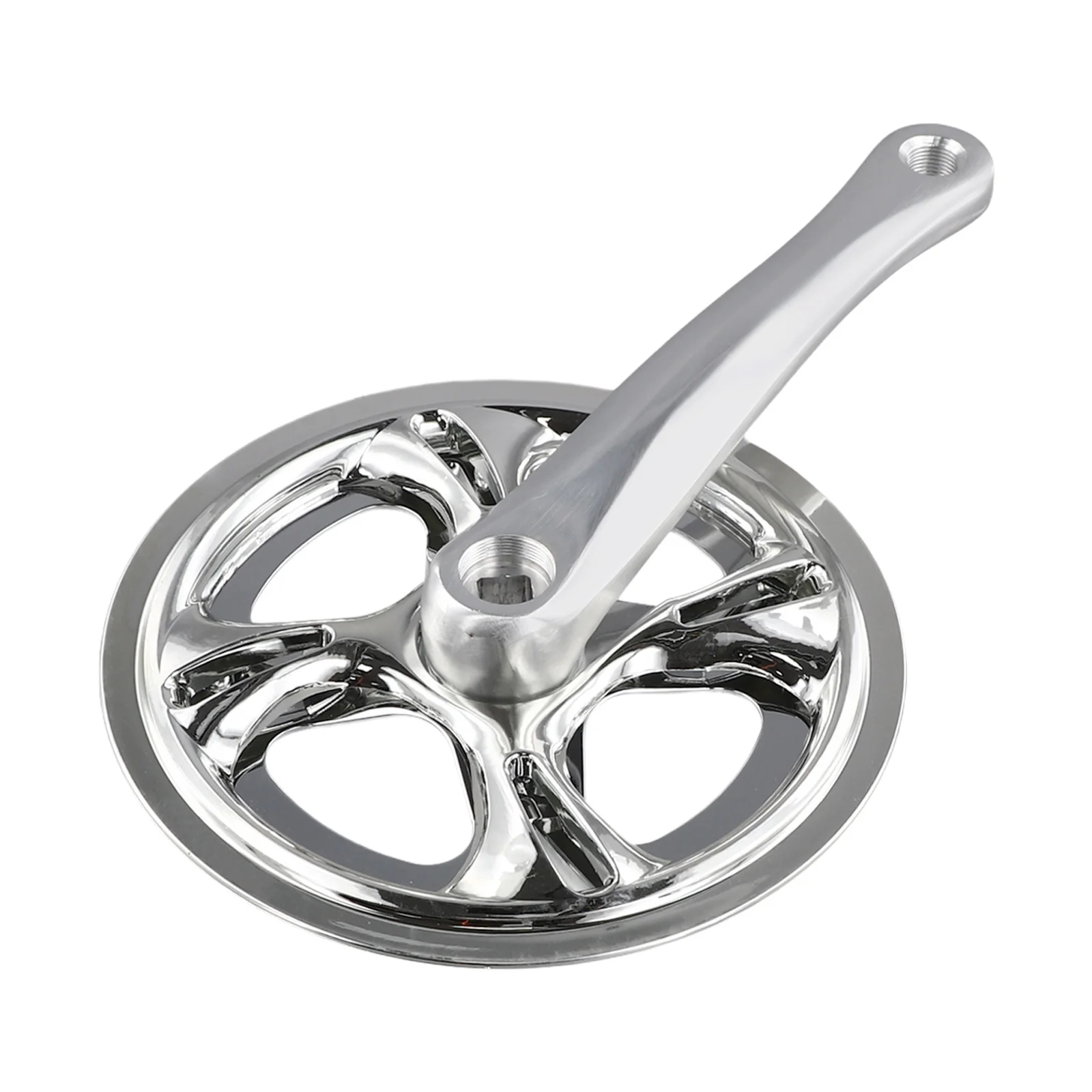 Chainset Crank Crankset Alloy Bicycle Chainwheel Easy To Use Fixie Fixie Road Replacement. Silver Single Speed