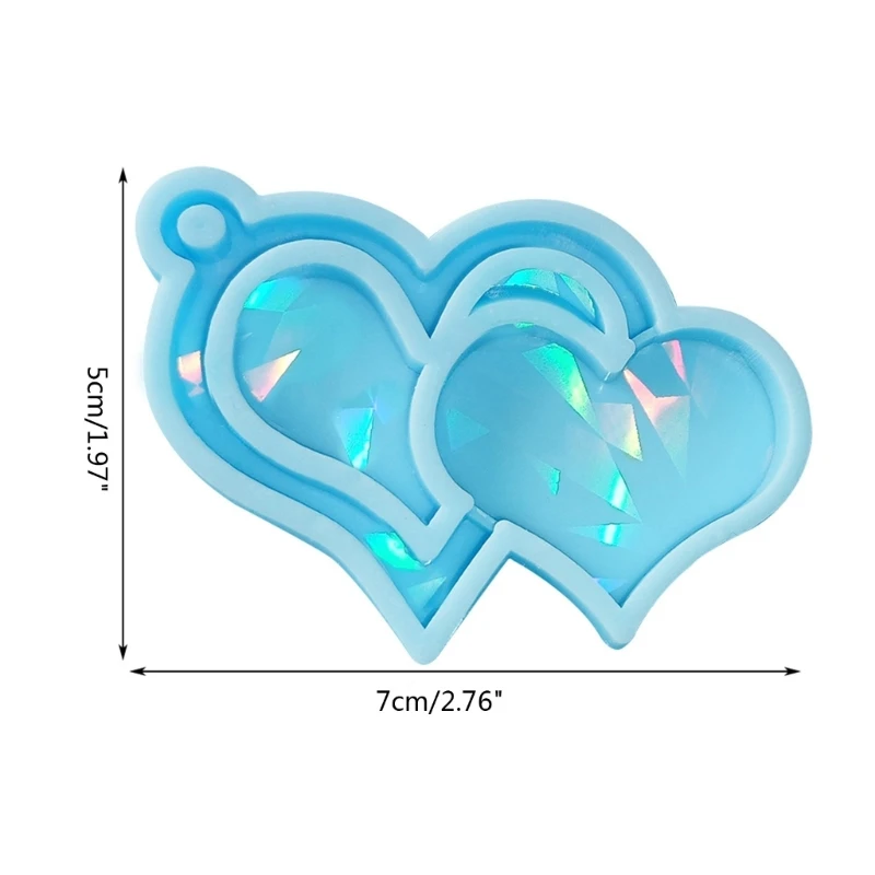 Светильник лый и теневой брелок, подвеска, силиконовые формы, искусственные украшения, Ремесленная форма для подарка на День святого Валентина K3ND