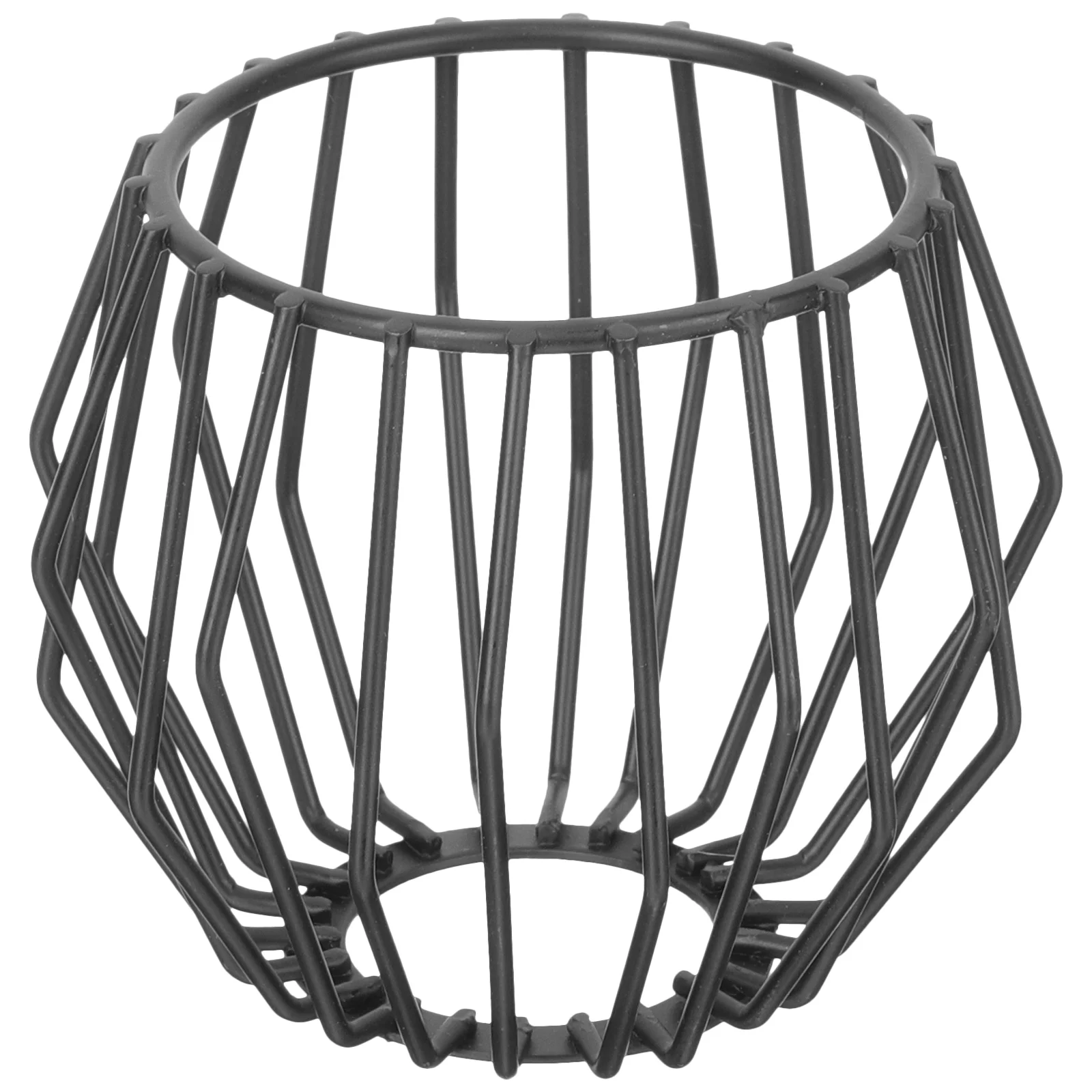

Light Bulbs Wrought Iron Lampshade Replacement Decorative Chandelier Ceiling Hollow Out Accessories Black Shades Metal