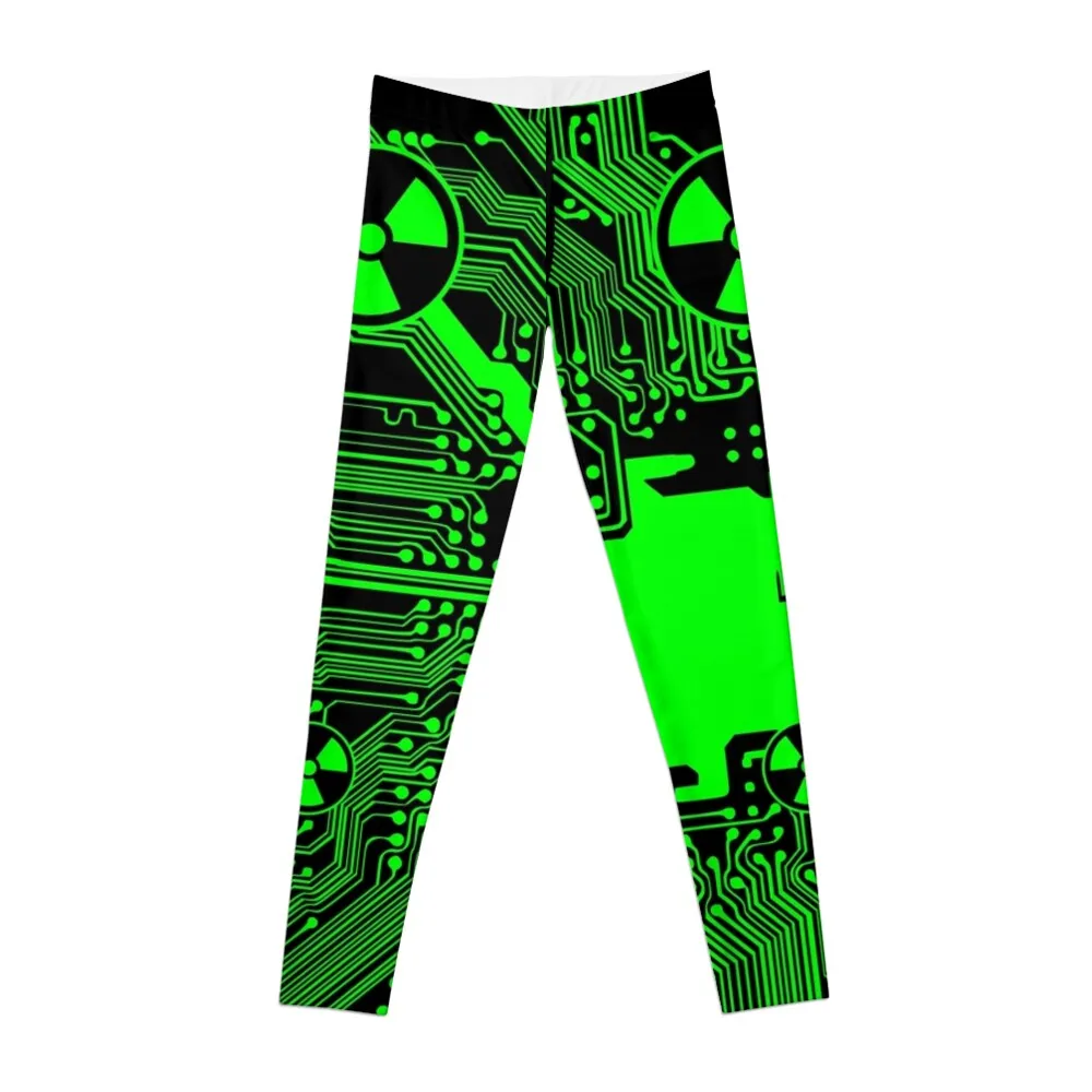 

Cybergoth - Radioactive (Green) Leggings gym legging womans flared leggings