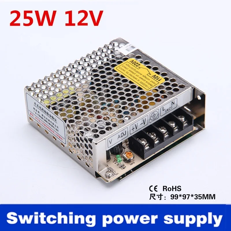 S-25-12 Single output Electrical Equipment Supplies ac to dc 25w 12v 0.6A power supply