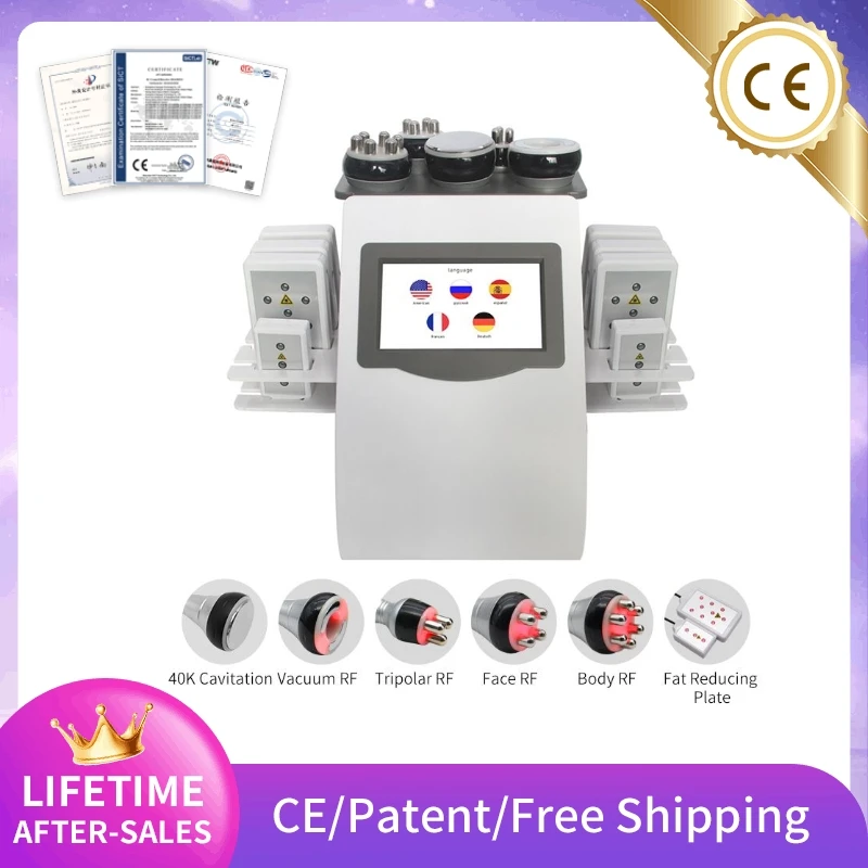

KIM8 System RF 40K Ultrasonic Machine Body Massage Slimming And Shaping Lose Weight Cellulite-burning Vacuum Beauty Skin Care