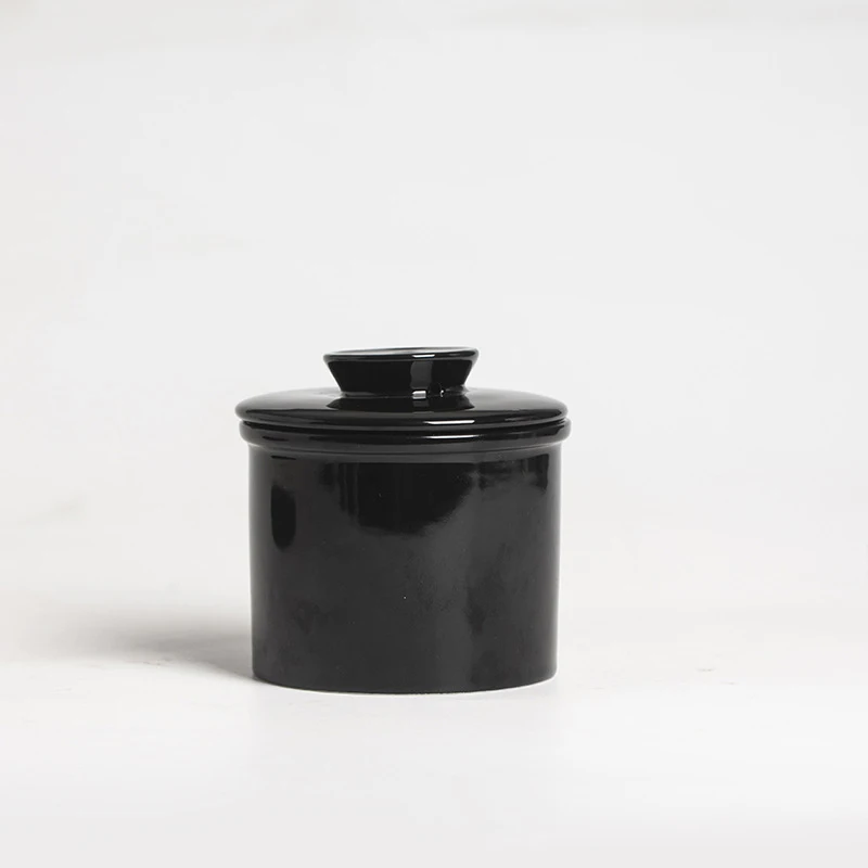 Ceramic Butter Box Western Style Cheese Butter Dish with Cover Set Household Yellow Oil Tank butter storage box ceramic sauce dishes