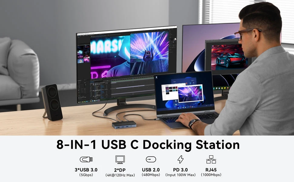 USB-typeCドッキングステーション ３画面出力MOKiN Amazon.co.jp: MOKiN USB Cドッキングステーション 3画面出力【3