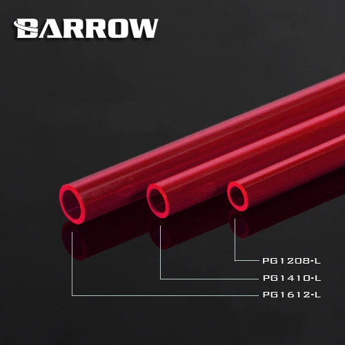 

2pcs/lot Barrow PETG Hard Tube ID8mm/OD12mm - ID10mm/OD14mm -ID12mm/OD16mm Length 50cm PETG Tube/water cooling cooler block tube