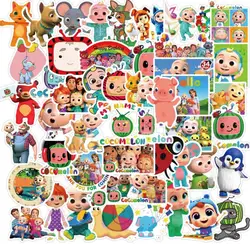 Autocollants Kawaii de dessin animé chansons anglaises pour enfants, autocollants mignons pour ordinateur portable, guitare, réfrigérateur, scrapbooking, 10/30/50 pièces 
