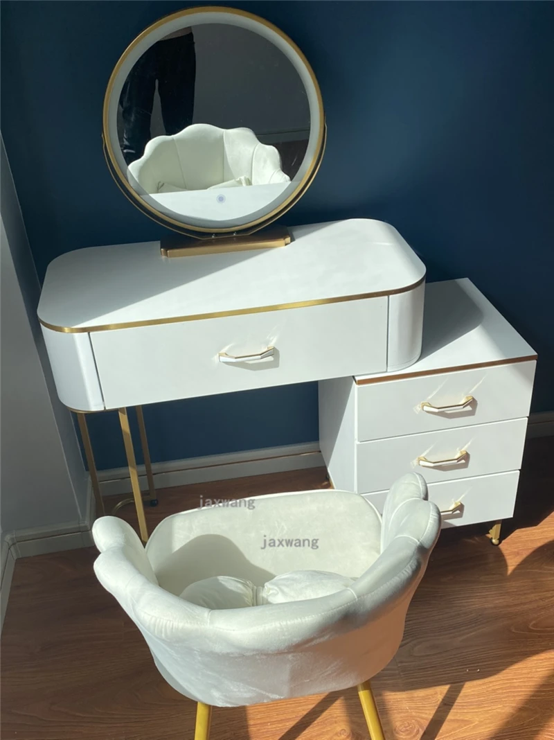 Description Picture 5 of itemLight Luxury Home Bedroom Dressers Nordic Bedroom Furniture Modern Dressing Table Storage Side Cabinet household Bedside Table