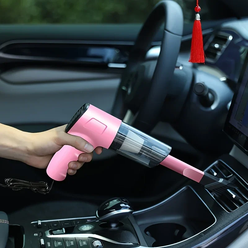 Car vacuum cleaner high power 12V car vacuum cleaner car plug power mode 0.1-0.2L dust cup portable handheld
