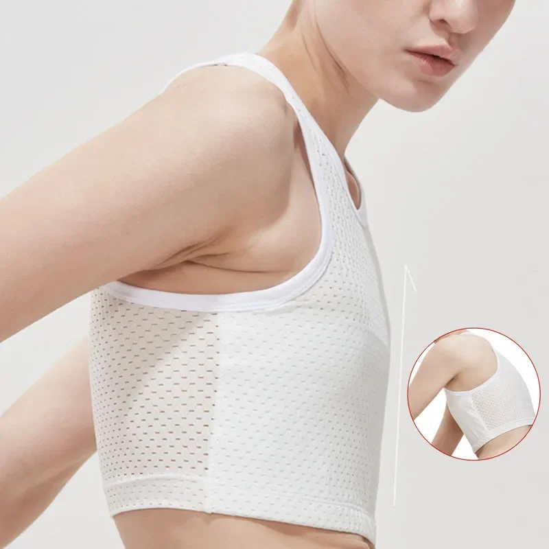 할로우 아웃 통기성 가슴 바인더 여성용 코르셋 탑, 얇은 짧은 조끼, 속옷 탱크 탑 셰이퍼, 뷔스티에, 여름 