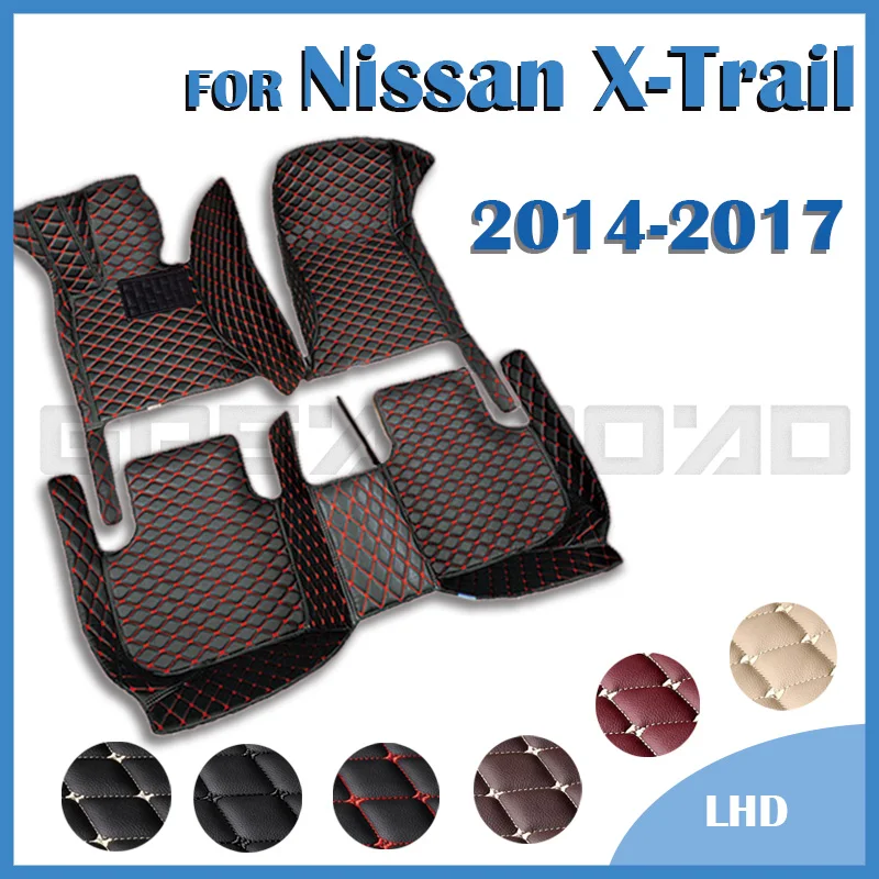 

Car Floor Mats For Nissan X-Trail Five Seats 2014 2015 2016 2017 Custom Auto Foot Pads Carpet Cover Interior Accessories