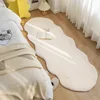 Imitation Rabbit Fur Carpet For Home Decor Warm Plush Sofa Cushion Imitation Fur Children's Bedroom Bedside Foot Mat Beige Gray 2