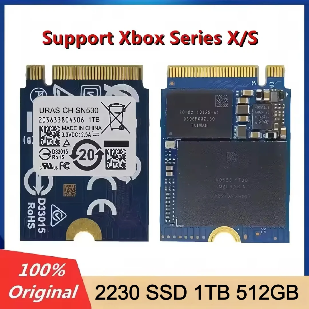 For Support Xbox Series X/S Enhanced Games CH SN530 /560 SSD 1TB