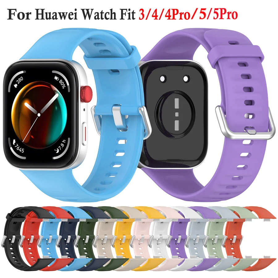 Silicone Sport Strap for Smartwatch - Replacement Bracelet Accessory