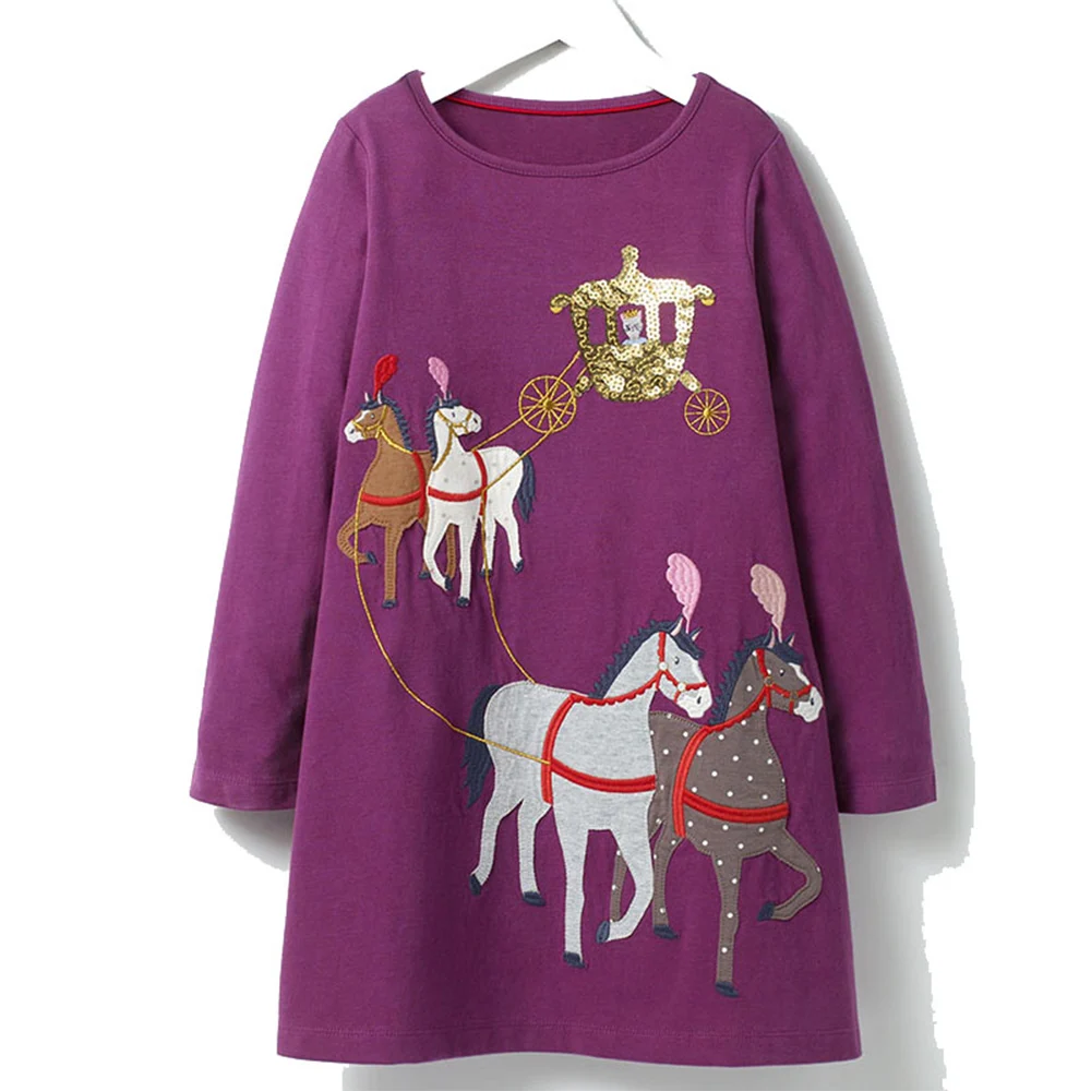Autumn Baby Girls Long-sleeved Dresses Toddler Princess Casual Children Clothing