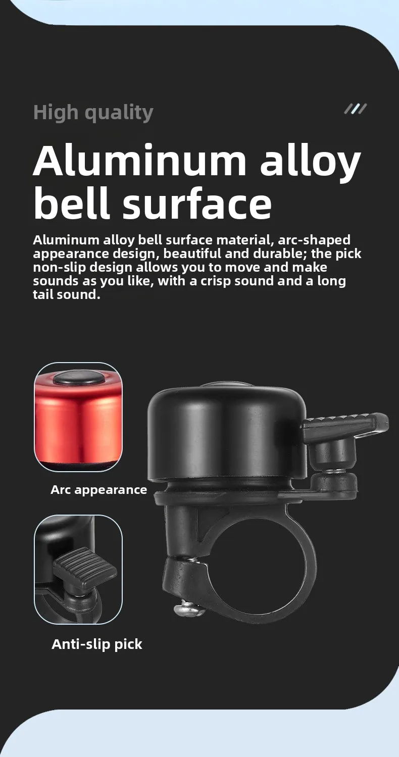 Description Picture 3 of itemBicycle Mini Bell Mountain Road Bike Super Loud Universal Bicycle Horn Balance Bike Decoration Accessories Riding Equipment