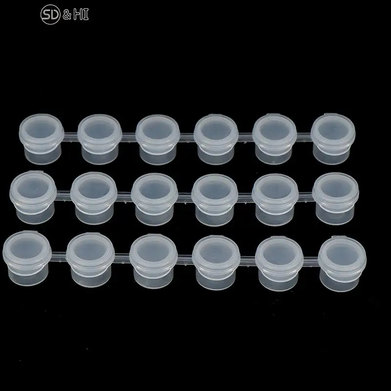 Paint Container 30Pcs Empty Joint Pigment Box Watercolour Oil Paint Acrylic Plastic Boxes Fine Art Paint Dispenser Boxes 2ml