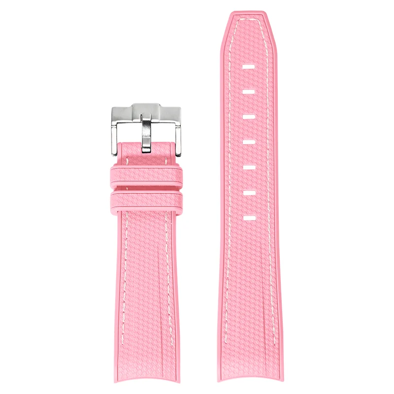 Waterproof Sport Silicone Rubber Watch Band with 20mm Curved Ends