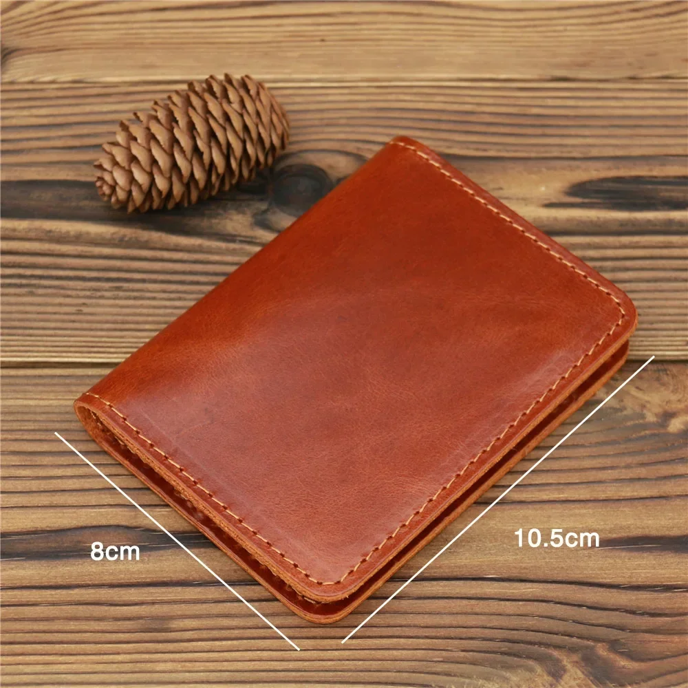 Artisan Leather Vintage-Style Card Holder Wallet – Timeless Gift
