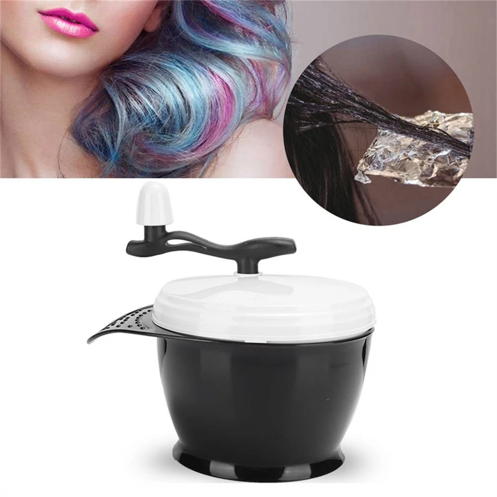Description Picture 3 of itemHand Hair Dye Mixer Plastic Dyeing Bowl Professional Mixer For Hairdresser Barber Shop Household Hairdressing Styling Tools