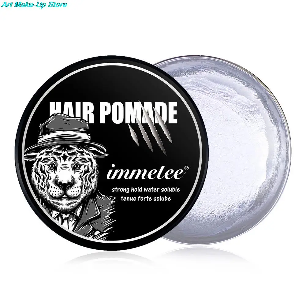 Transparent hair wax