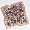 1pcs Women's Leopard Print 90 Silk Scarf Imitation Silk Fashion Trend Leopard Print Multi-color Stitching Large Square Scarf 5