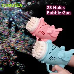 Kids Rocket Bubble Gun Blower 29/23 Holes Bubble machine Summer Soap bubbles Toys for children girl Boys outdoor games garden