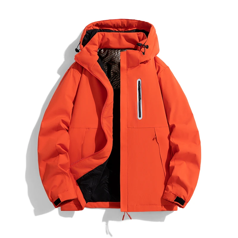 Waterproof Thick Warm Hooded Fishing Parka Jacket for Outdoor