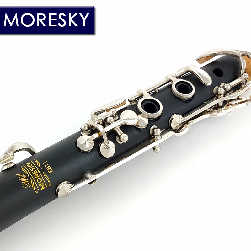 MORESKY-Oehler System Clarinet, A Tune Ebonite, Hard Rubber, 18Keys, E811