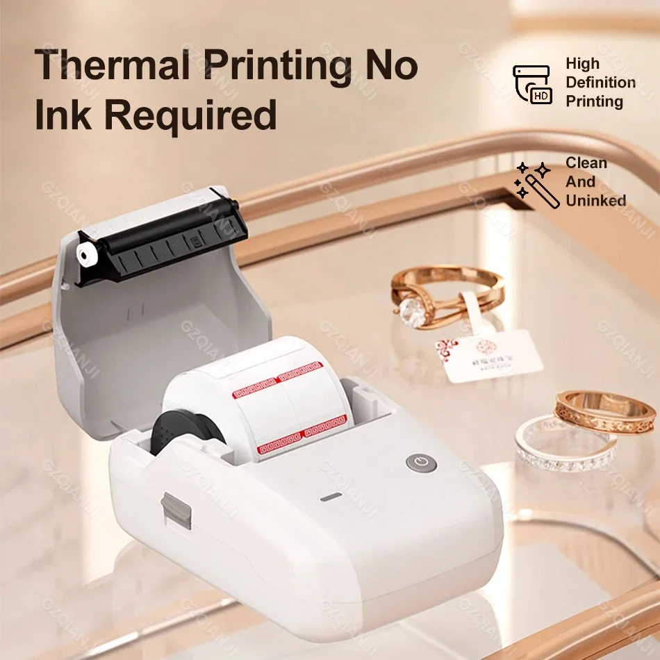 Niimbot-mobile b1 Label Printer Bluetooth Papel Térmico Pocket Maker Etiqueta Auto-adesiva Rotulagem Tag Preço para Loja de Varejo - Imagem 4