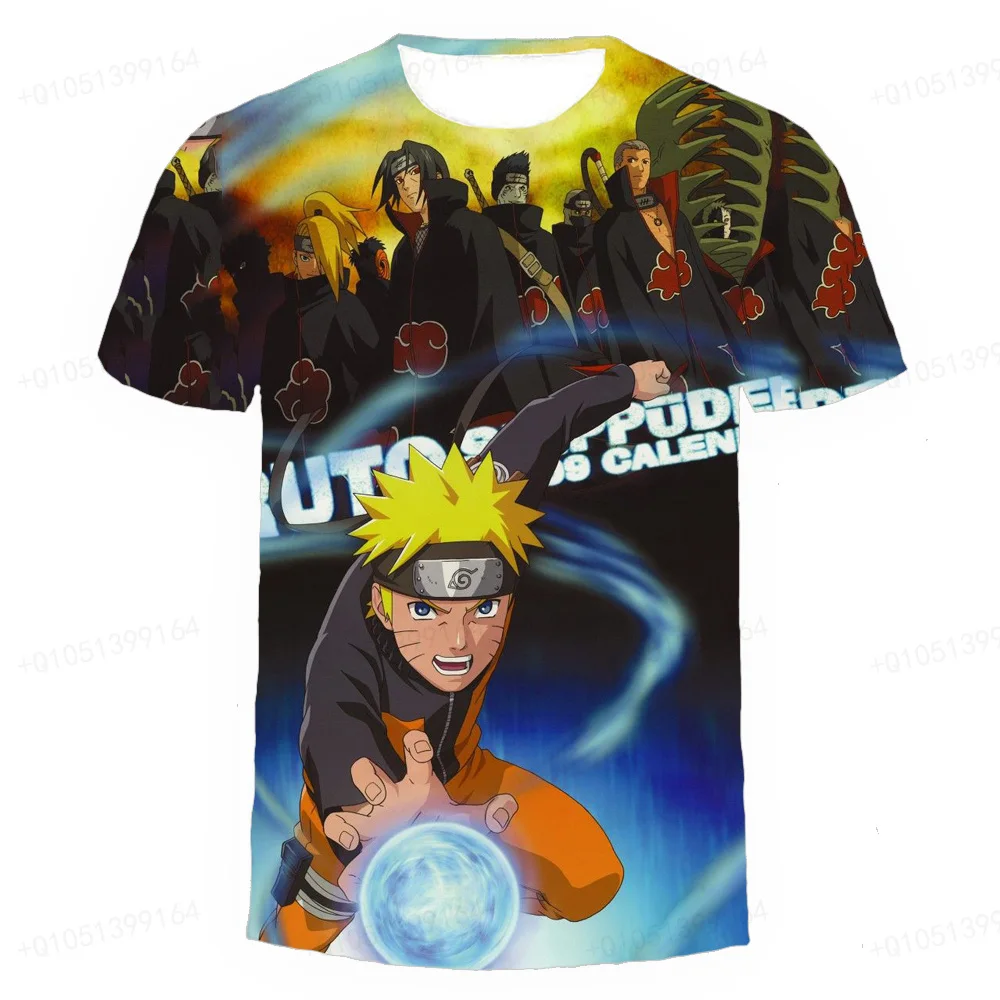 Summer New Boys' and Girls' T-shirts Japanese Anime Naruto Uchibo 3D Print  Teenager Street Wear Round Neck Harajuku Top Hot Sale - AliExpress