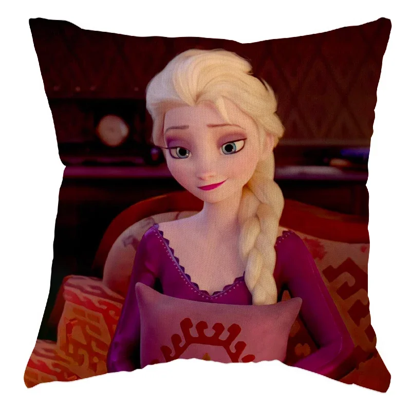 Disney Frozen Elsa Pillow Case Cushion Cover Children Baby Girl Couple Pillow Cover Decorative Pillows Case 40x40 45x45cm 2