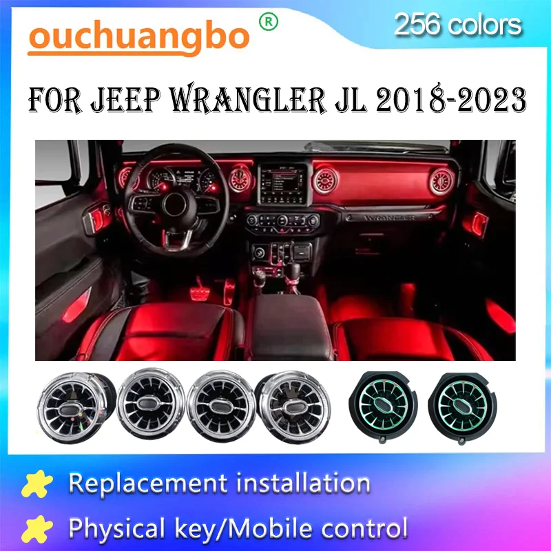 OuchuangboLEDAmbientLightForJeepWranglerJLgladiator20182023