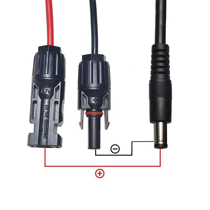 Solar panel adapter For motor home yacht 1.5m Extend Output Cable MC4 To DC 5521 Adapter