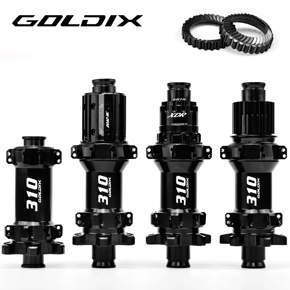 GOLDIX 6볼트 R310 로드 자전거 허브, 24홀, 새로운 36T 래칫, SHIMANO 및 SRAM 10-12단 속도 자전거 액세서리와 호환 가능.