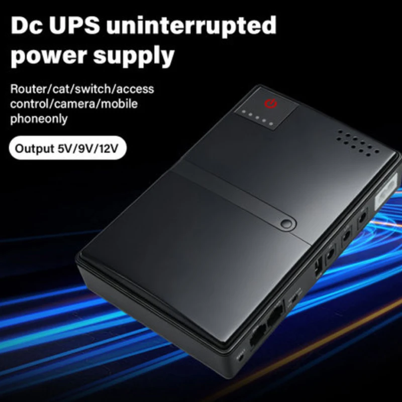DC18W/36W DC1018L/DC1036L 1A/2A 5V/9V/12V Large Capacity Multipurpose Mini Portable UPS Backup Power Adapter for WiFi Router