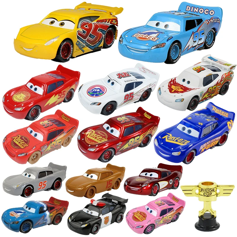 Nuove Auto Lightning Mcqueen Disney Pixar Cars 2 3 Pink Japan Cars Alloy Metal Model Car 1:55 Diecast Toys For Boys Birthday Gift